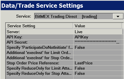 Sierra Chart Bitmex